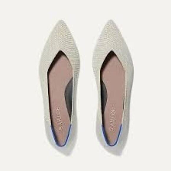 Rothy's Shoes - 💎 EUC Rothy's Point II Diamond Twill Women's Flats 8.5